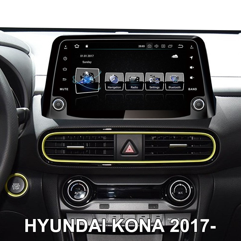 Android 10 por Hyundai Encino Kona 2017 2018 2019 Aŭto Multimedia Stereoludilo Sen DVD Aŭto-Radio GPS Navigado Carplay Ĉefunuo