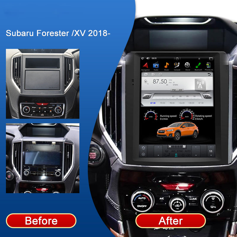 KSPIV Android Aŭta Radio Por Subaru Forester XV 2018- GPS-Naviga Ludilo Carplay IPS Stereo DVD Plurmedia Stereo WiFi Video Normo kun CANBUS