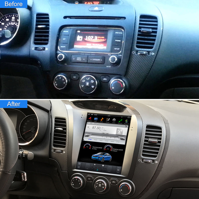 KSPIV Android DSP CarPlay Aŭta Radio stereo plurmedia Videoludilo Navigado GPS Por KIA TORTE/K3/CERATO 2013-2 din dvd