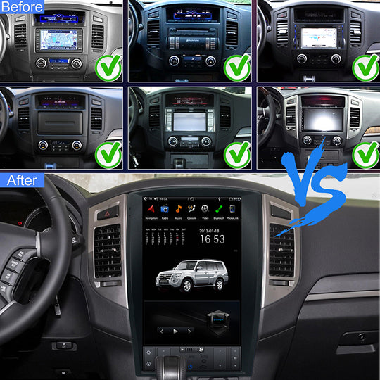 KSPIV 17 Inch Tesla Style Car Radio For MITSUBISHI PAJERO 2006-2021/Montero/Shogun GPS Navigation Carplay Audio Auto Stereo Autoradio
