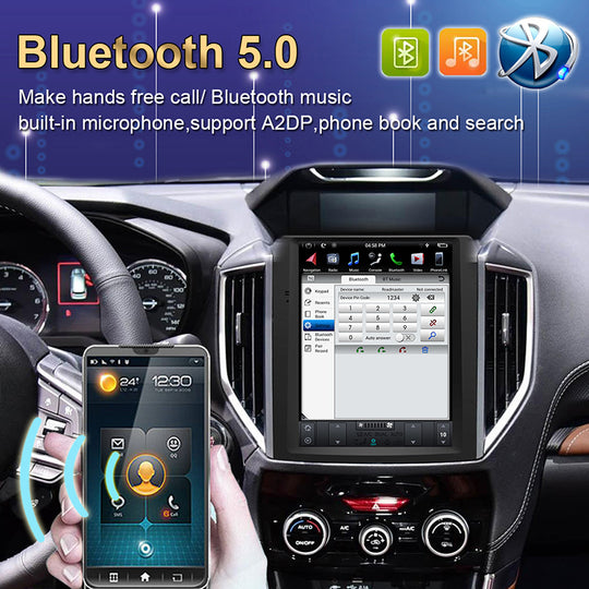 KSPIV Android Aŭta Radio Por Subaru Forester XV 2018- GPS-Naviga Ludilo Carplay IPS Stereo DVD Plurmedia Stereo WiFi Video Normo kun CANBUS