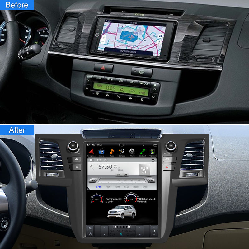 Fortuner radio tesla