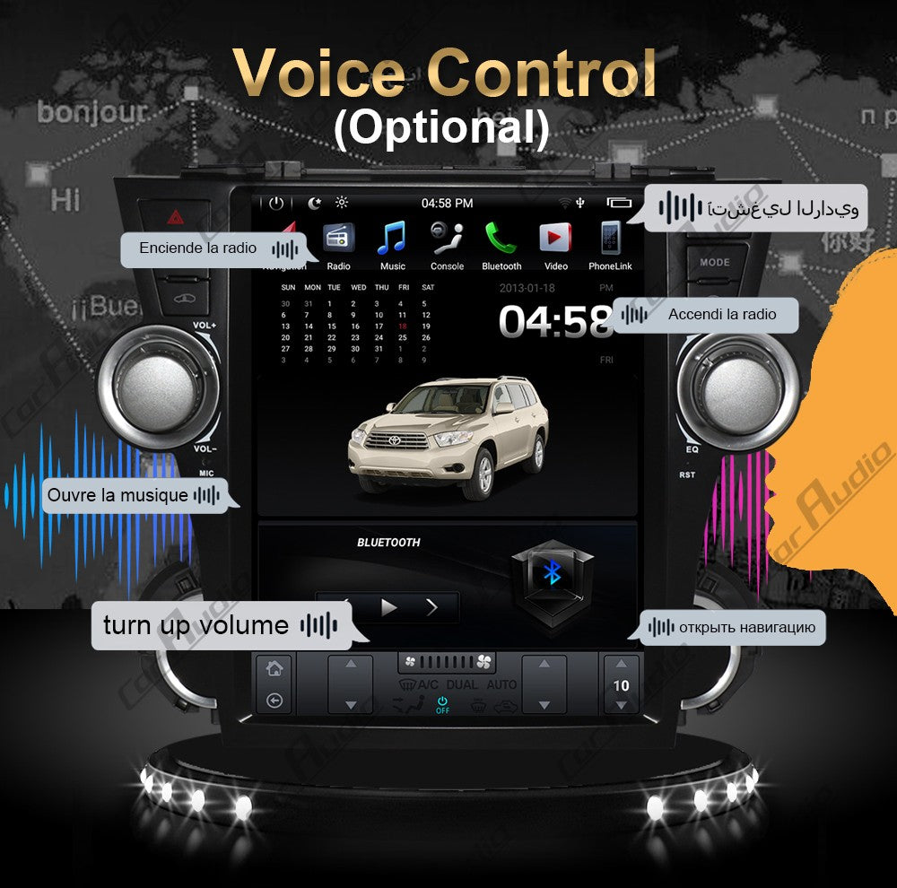 toyota highlander tesla style carplay screen